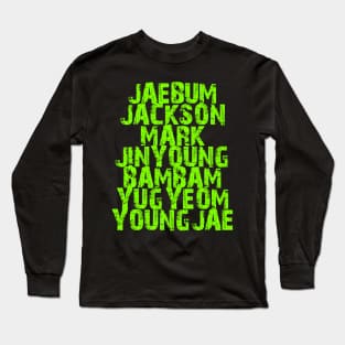 KPOP GOT7 WITH MEMBERS' NAMES Long Sleeve T-Shirt